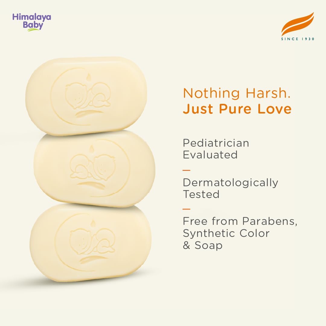 Himalaya Baby Bar with Pure Cow Ghee 125G|ph 5.5|Aloe vera|Soap free|Derma Tested | Safe for newborns|For baby's sensitive skin from day 1 - Image 7