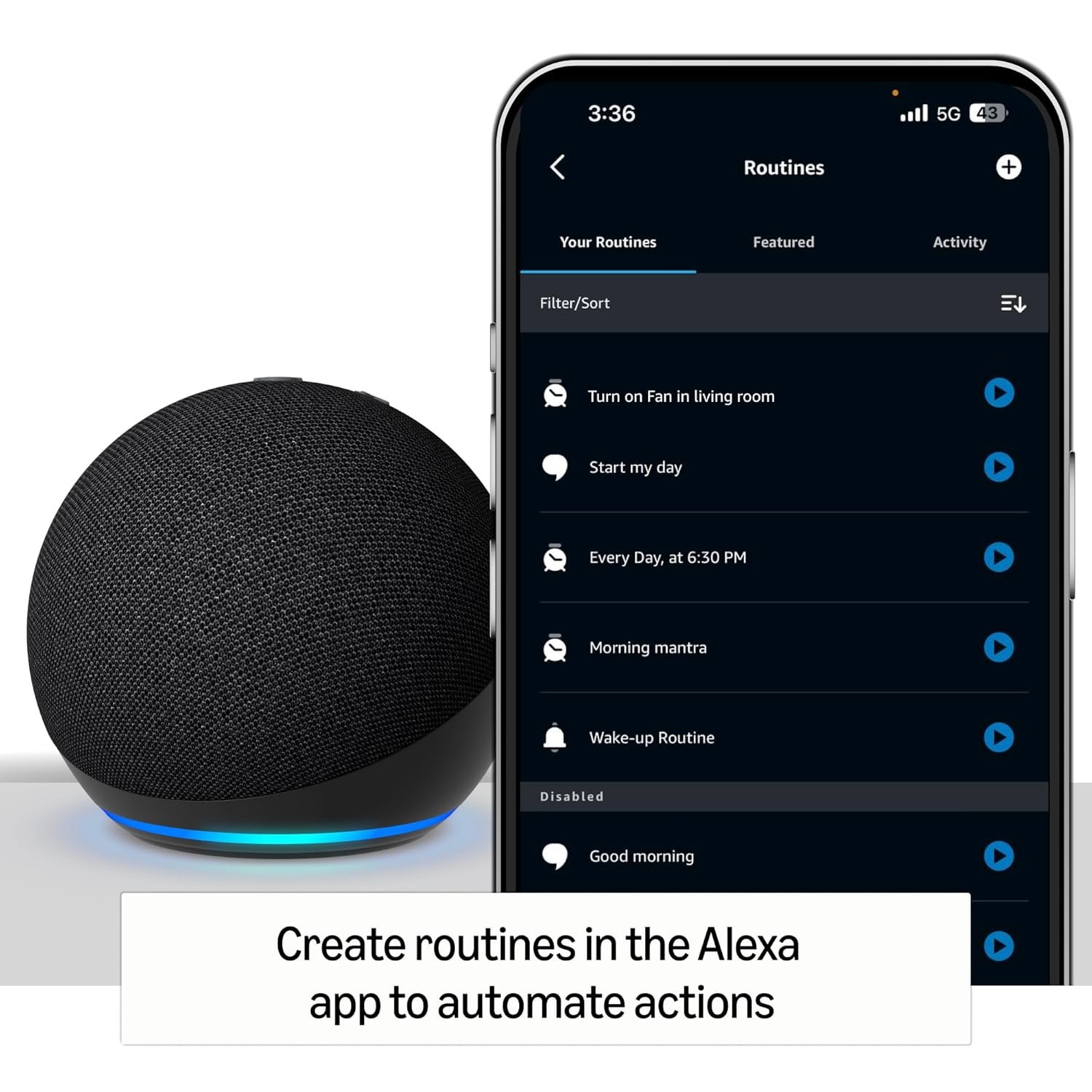 Amazon Echo Dot (5th Gen) | Smart speaker with Bigger sound, Motion Detection, Temperature Sensor, Alexa and Bluetooth| Black - Image 8
