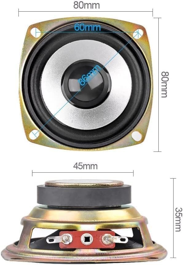 Croptronia 3" 4ohm 40W Full Range Audio Portable Speaker Tweeter for Professional Speaker Home Theater Pack of 1 - Image 3