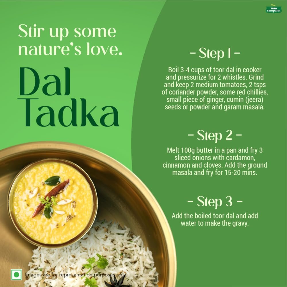 Tata Sampann Unpolished Toor Dal/Arhar Dal, 1kg - Image 10