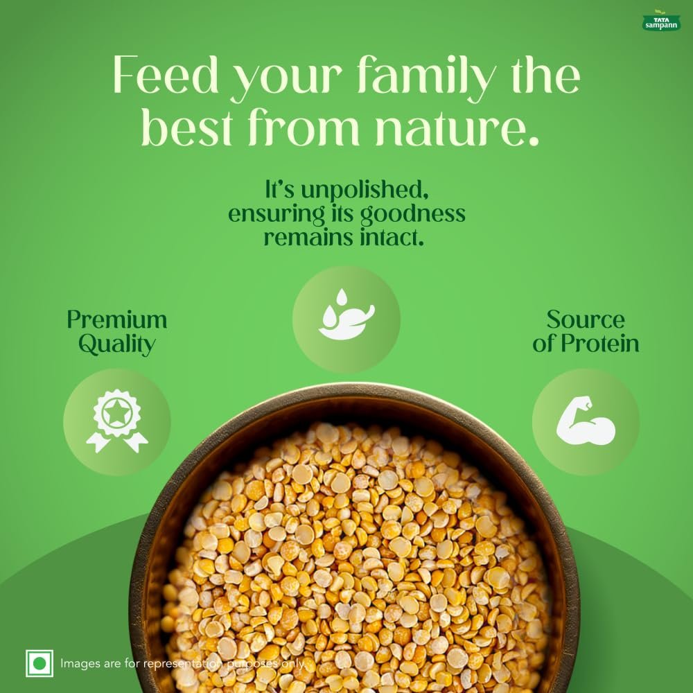 Tata Sampann Unpolished Toor Dal/Arhar Dal, 1kg - Image 6