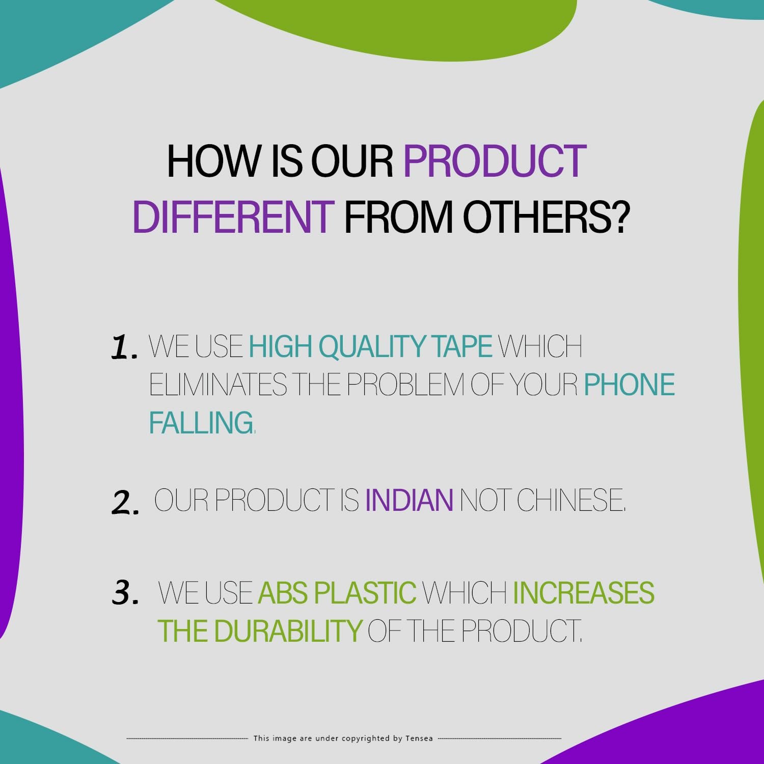 Tensea ABS Mobile Phone Charging Stand,Multi-Functional Storage Holder,Bedside Fixed Rack,Bedroom,Office Accessories,Acrylonitrile Butadiene Styrene,White 01,Portable Electronic Devices,9.9x3x8.6 cm - Image 3