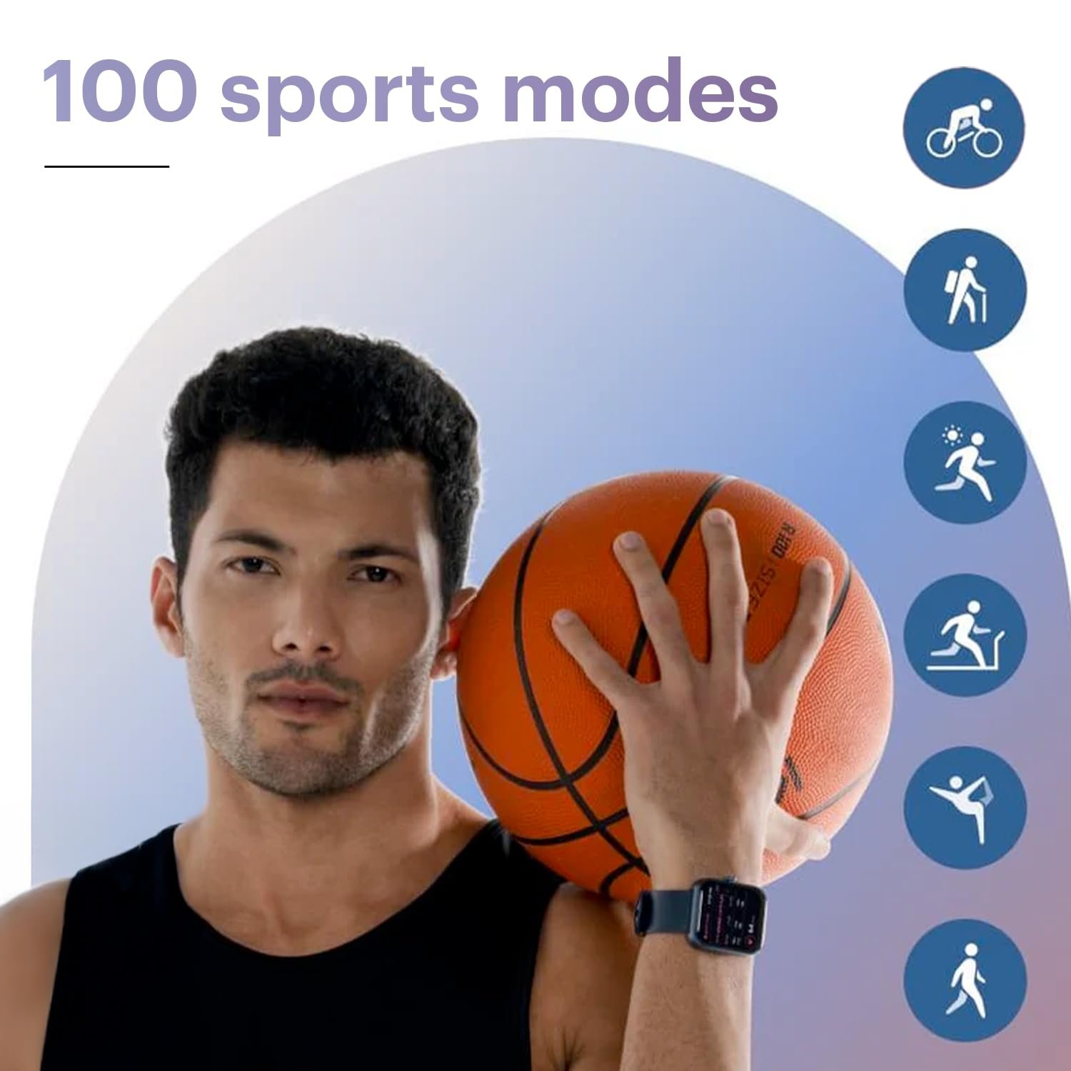 Noise Pulse 2 Max 1.85" Display, Bluetooth Calling Smart Watch, 10 Days Battery, 550 NITS Brightness, Smart DND, 100 Sports Modes, Smartwatch for Men and Women (Jet Black) - Image 6