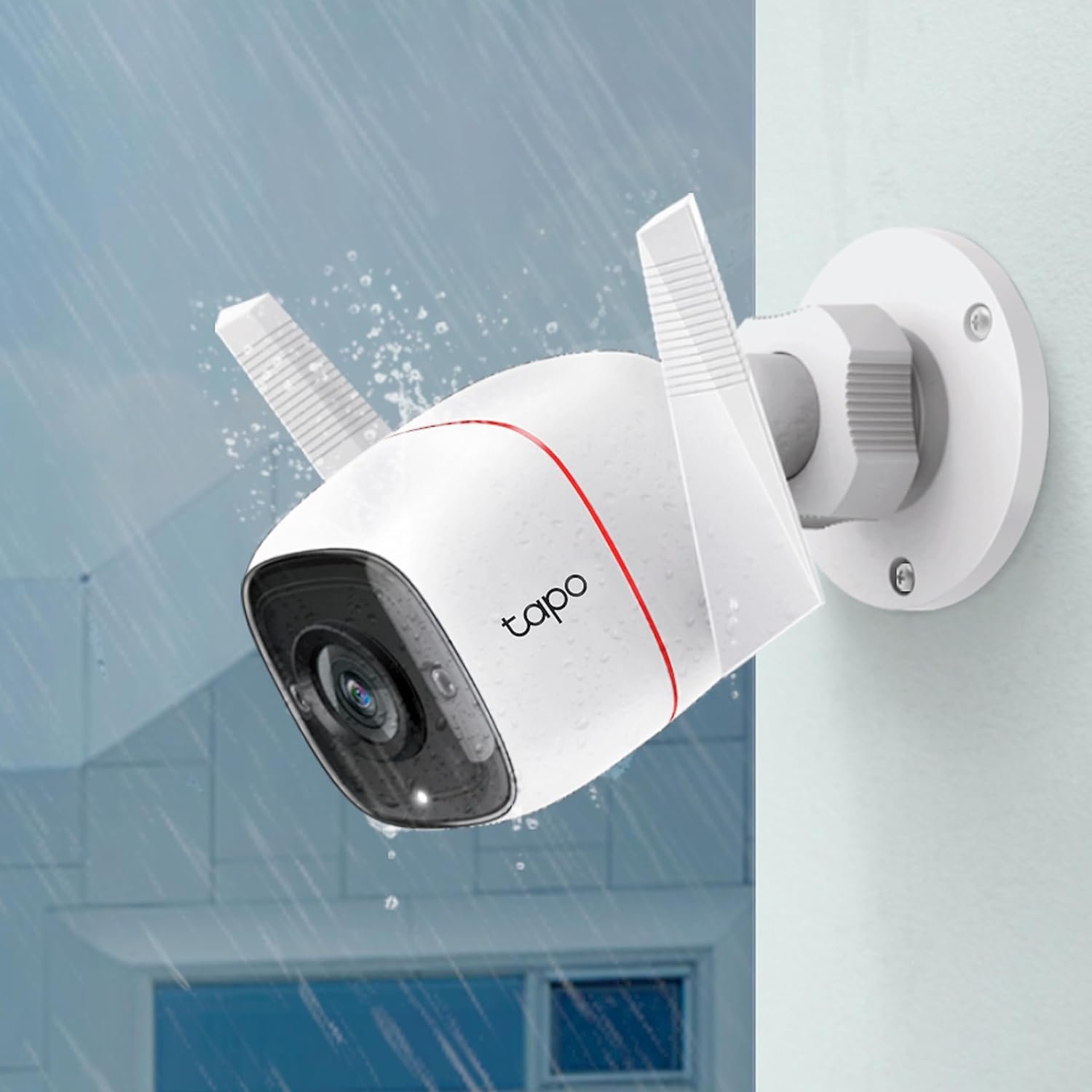 Tapo 3MP 1296p High Definition Outdoor CCTV Security Wi-Fi Smart Camera | Alexa Enabled | Weatherproof | Night Vision | 2-Way Audio | SD Storage (C310) White - Image 3