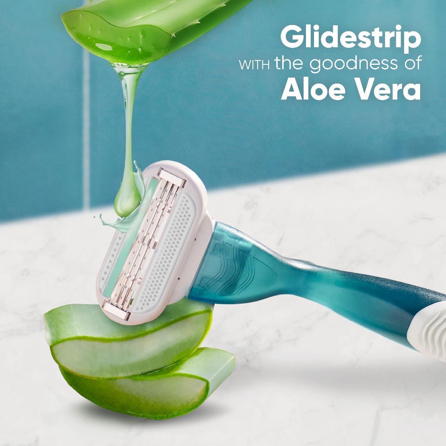 Gillette Venus Smooth Hair Removal Razor for Women with Aloe Vera, 1 Pc - Image 6