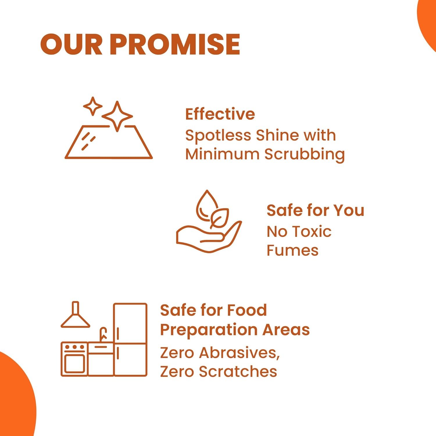 Happi Planet | Kitchen Cleaner | India’s 1st Foaming Formulation for Less Scrubbing | 500ml | Suitable for Stoves, Chimneys, Counter Tops, Appliances, Walls & Cabinets | Non Toxic & Natural - Image 5