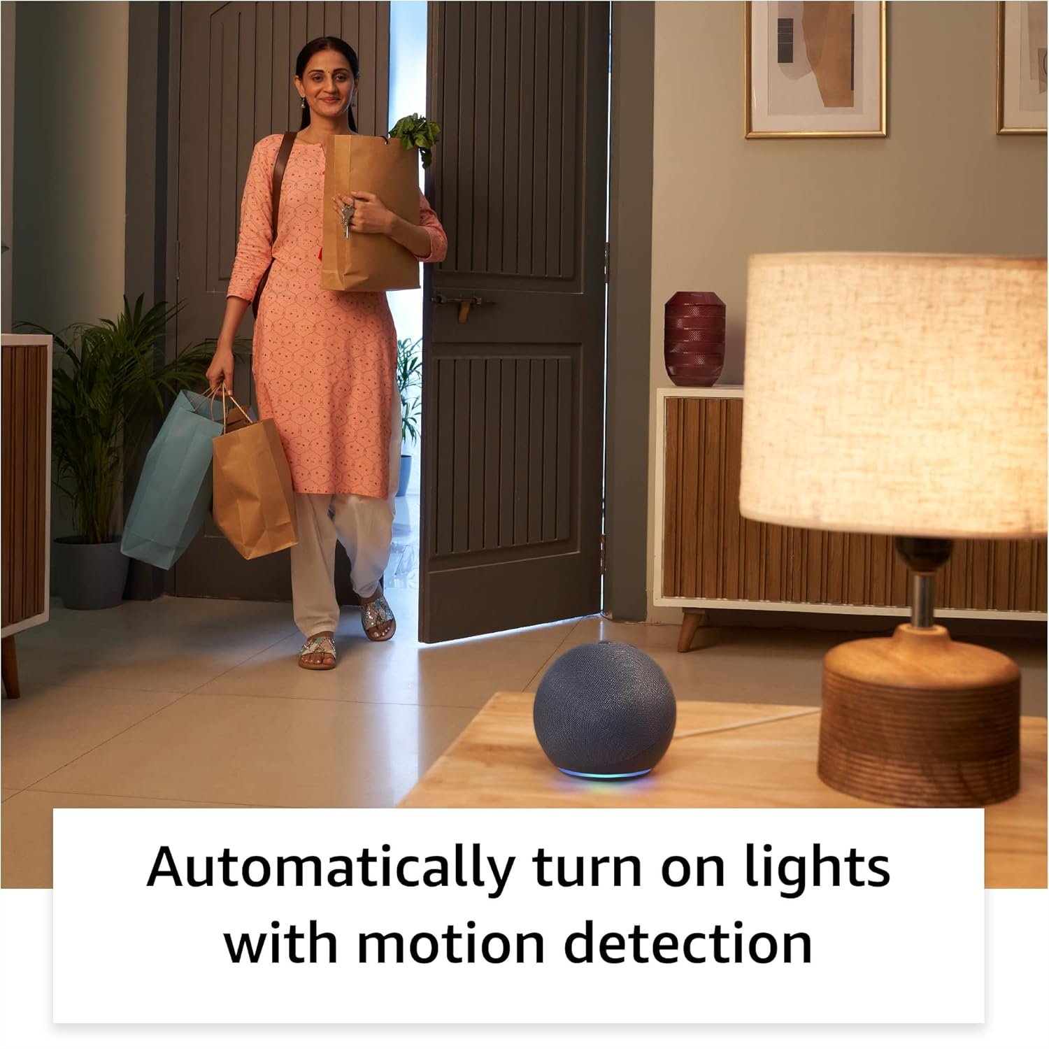 Amazon Echo Dot (5th Gen) | Smart speaker with Bigger sound, Motion Detection, Temperature Sensor, Alexa and Bluetooth| Blue - Image 6