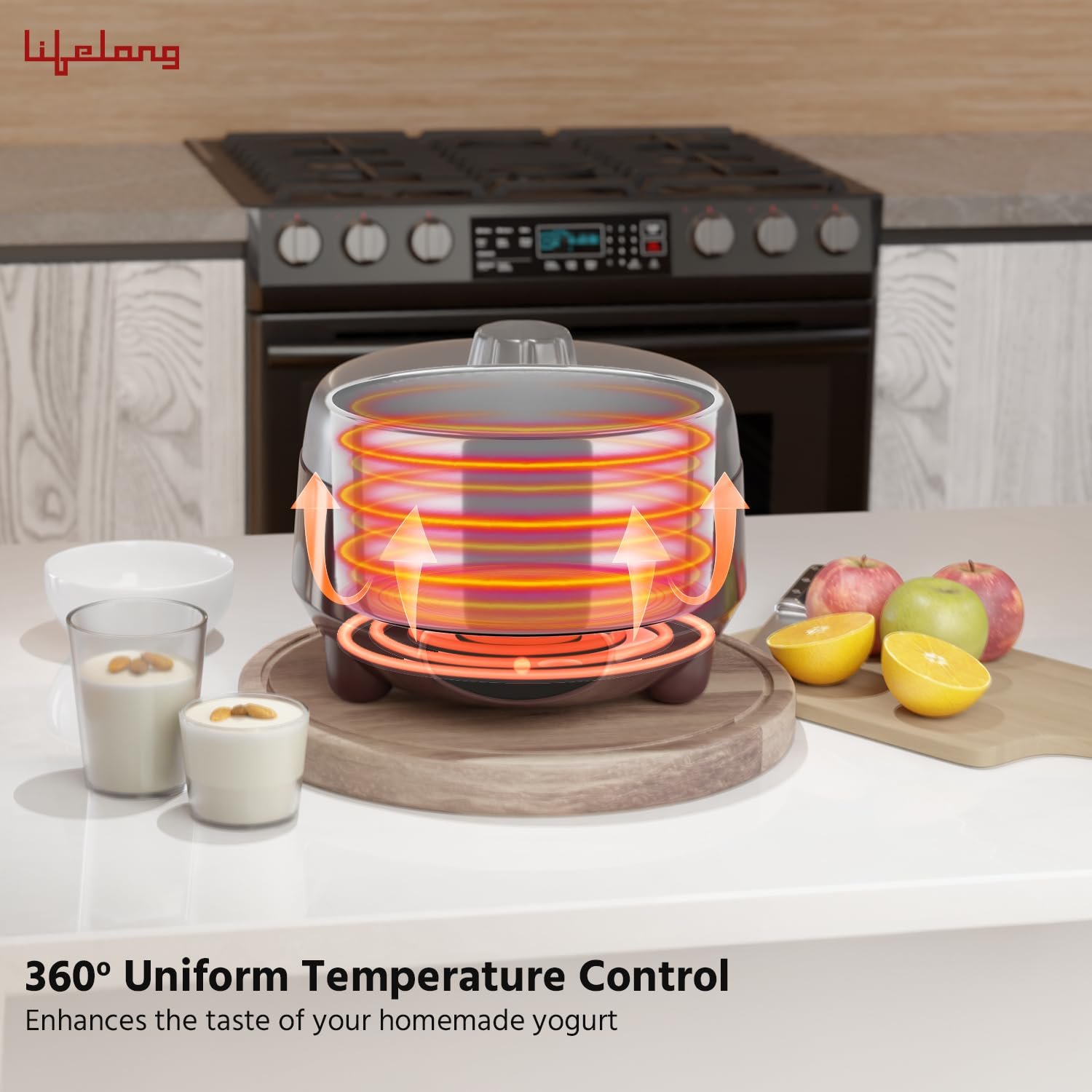 Lifelong Yogurt & Curd Maker for Home | Automatic Curd Maker with Auto Temperature Regulation | Electric Probiotic Yogurt Maker Machine for Kitchen (1 Litre) | 304 Stainless Steel Container (LLECM18) - Image 8