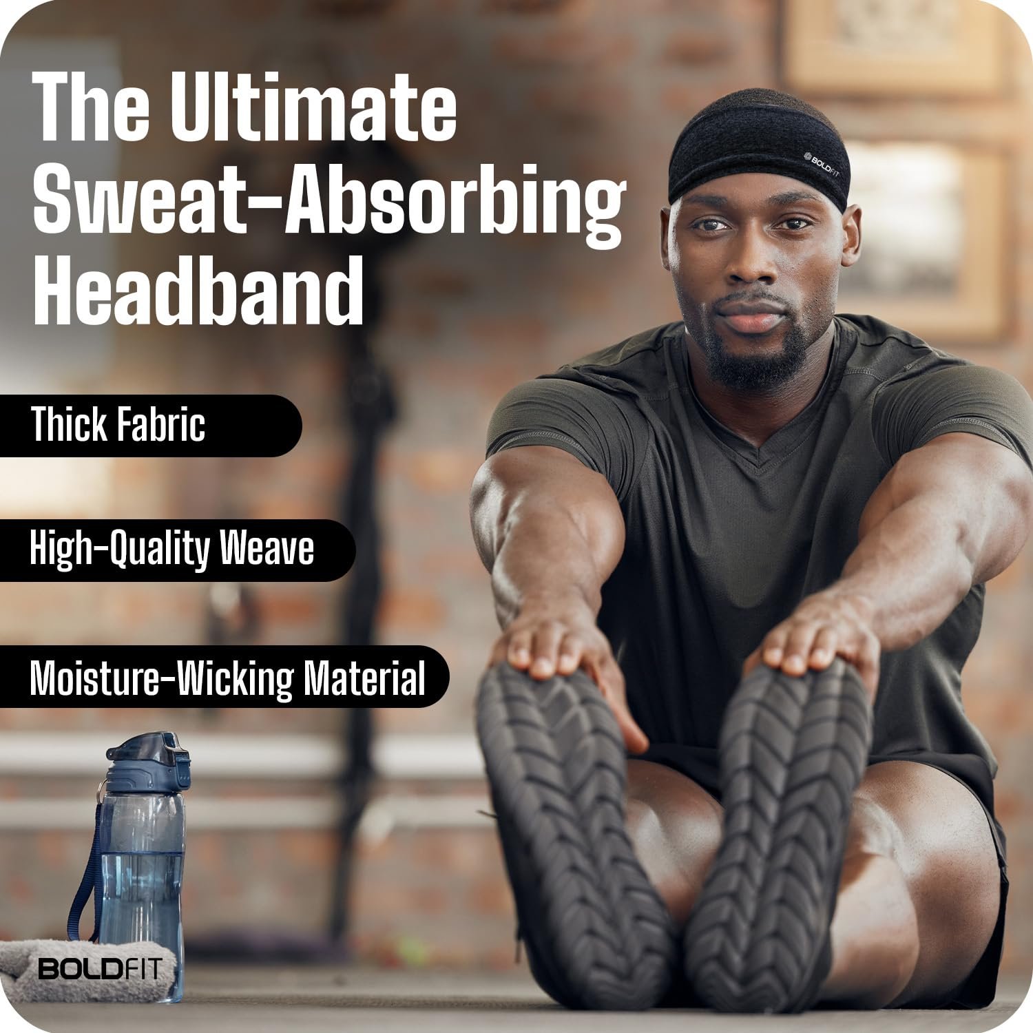 Boldfit Polyester Blend Head Band for Man Sports Head Bandana for Men & Women Gym Hair Band for Men Workout, Running Breathable, Non-Slip & Quick Drying Head Bands for Long Hair - Image 5