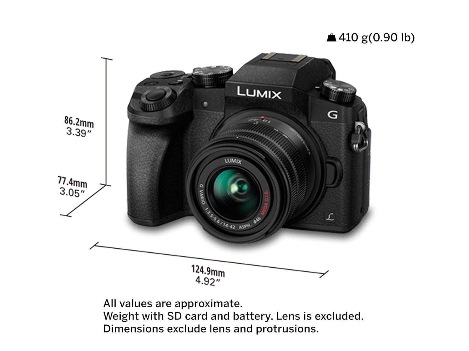 Panasonic LUMIX G7 16.00 MP 4K Mirrorless Interchangeable Lens 128 GB Camera Kit with 14-42 mm Lens (Black) with 3x Optical Zoom - Image 4