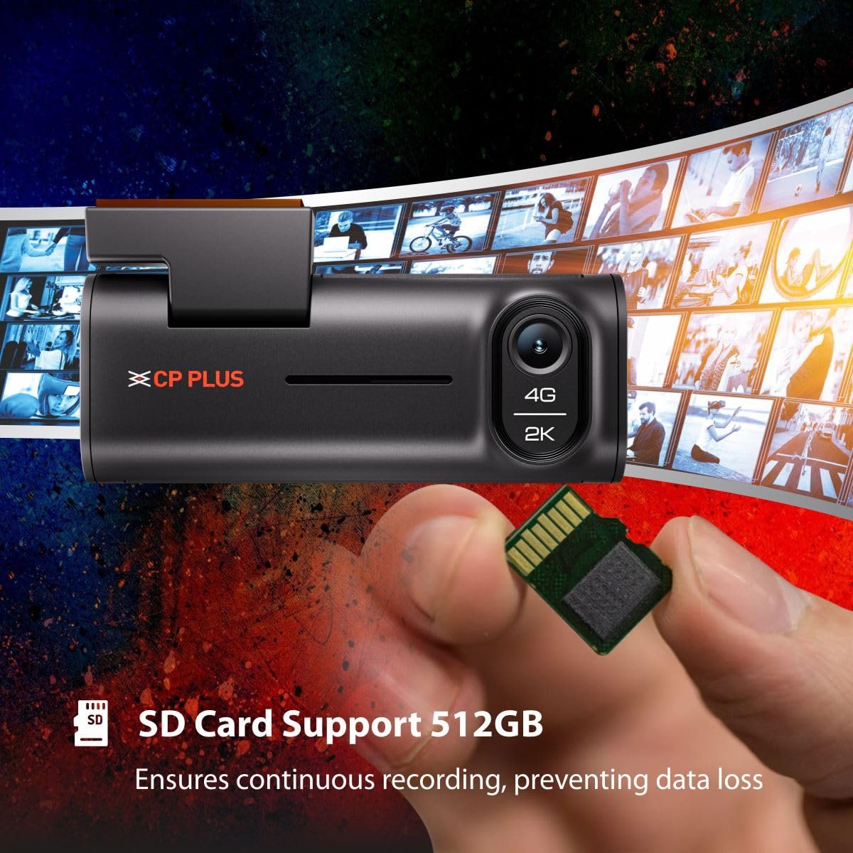 CP PLUS 2K 4G Dashcam | 4MP Resolution| Live GPS Tracking | 4G LTE Connectivity & Built-in Microphone | Supports G Sensor | Supports SD Card Upto 512GB Max | CP-G41 - Image 11