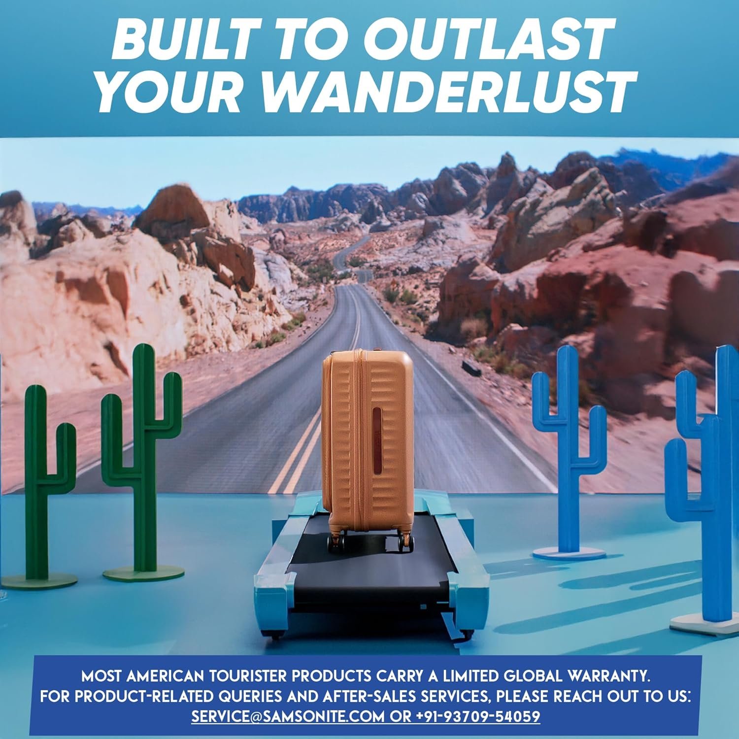 American Tourister Large Liftoff+ with TSA Lock & 8 Wheel, 79 CM Hard PP Check-in Suitcase for Travel/Trolley Bag for Travel/Travel Bag with Double Wheel for Women & Men - Seafoam Blue - Image 8