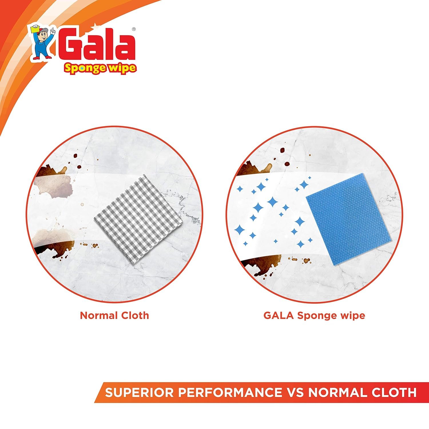 Gala Sponge Wipe for Kitchen 5 Pcs Pack (Multipurpose) (148995) - Image 8