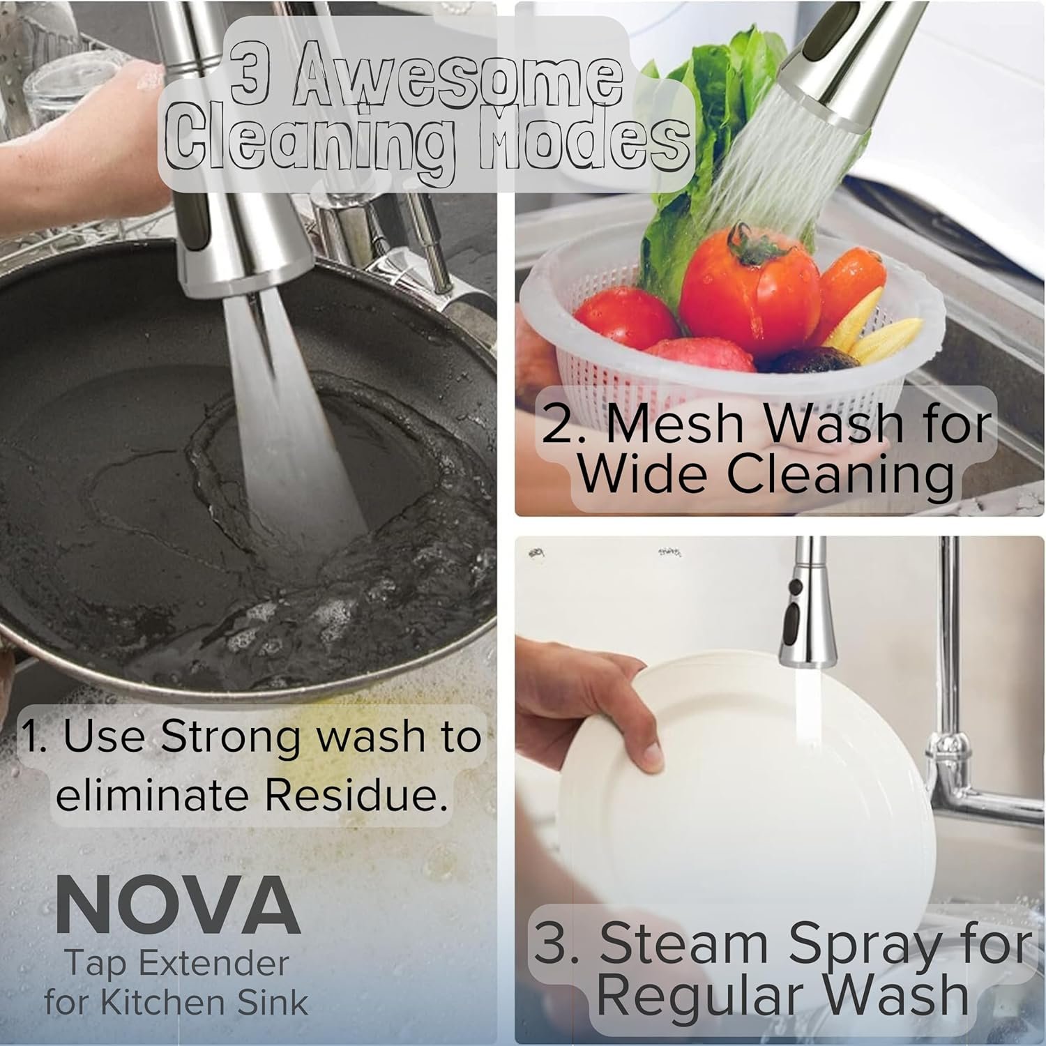 Tap Extender for Kitchen Sink, Flexible Faucet with Tap Extension for Convenient Use Upgrade Your Kitchen Sink with Flexible Tap for Easy Access | 1 Year Warranty (Tap Extender 1) - Image 5