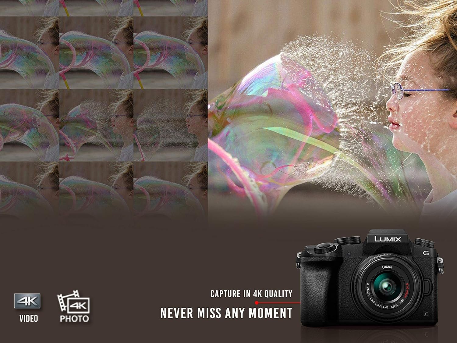 Panasonic LUMIX G7 16.00 MP 4K Mirrorless Interchangeable Lens 128 GB Camera Kit with 14-42 mm Lens (Black) with 3x Optical Zoom - Image 7