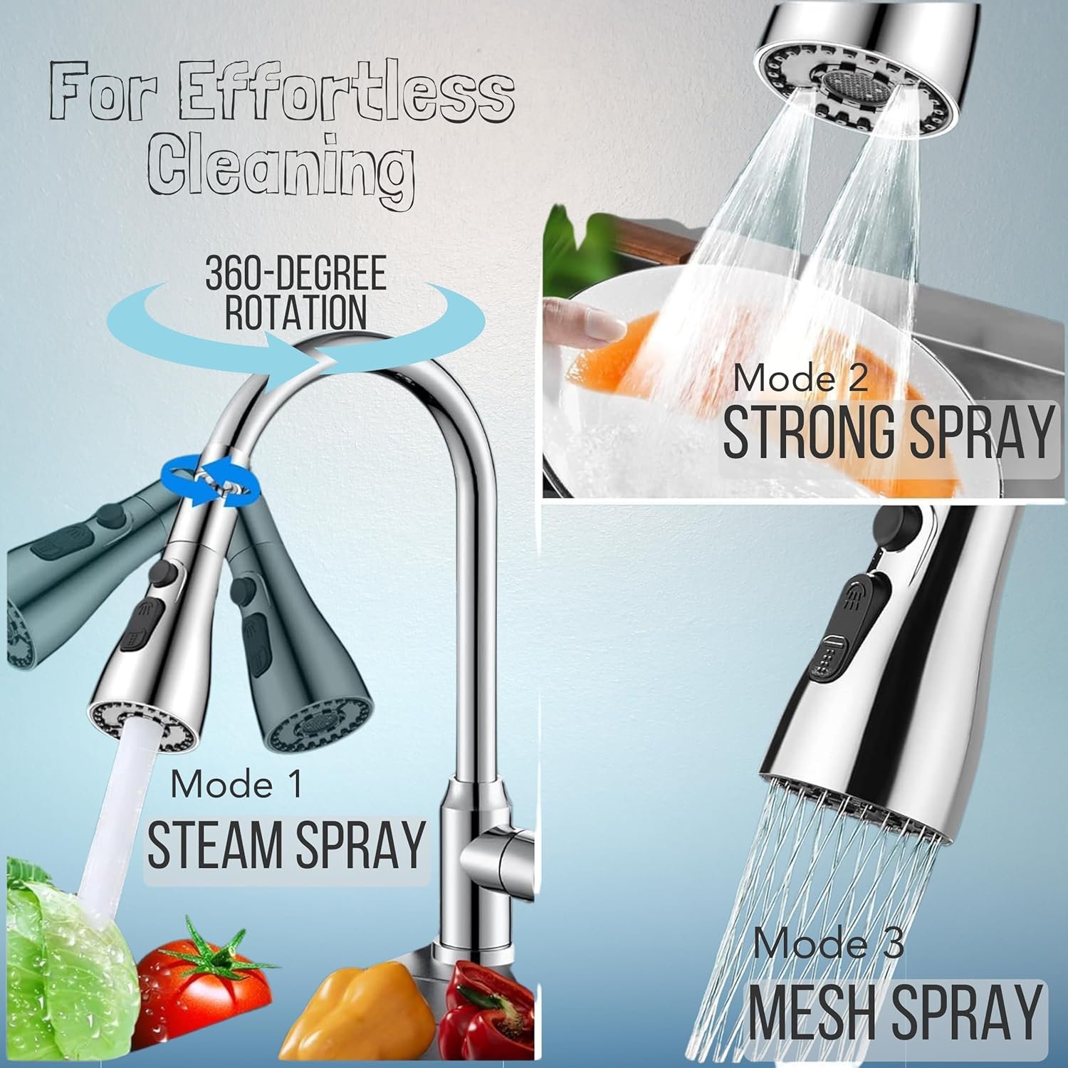 Tap Extender for Kitchen Sink, Flexible Faucet with Tap Extension for Convenient Use Upgrade Your Kitchen Sink with Flexible Tap for Easy Access | 1 Year Warranty (Tap Extender 1) - Image 3