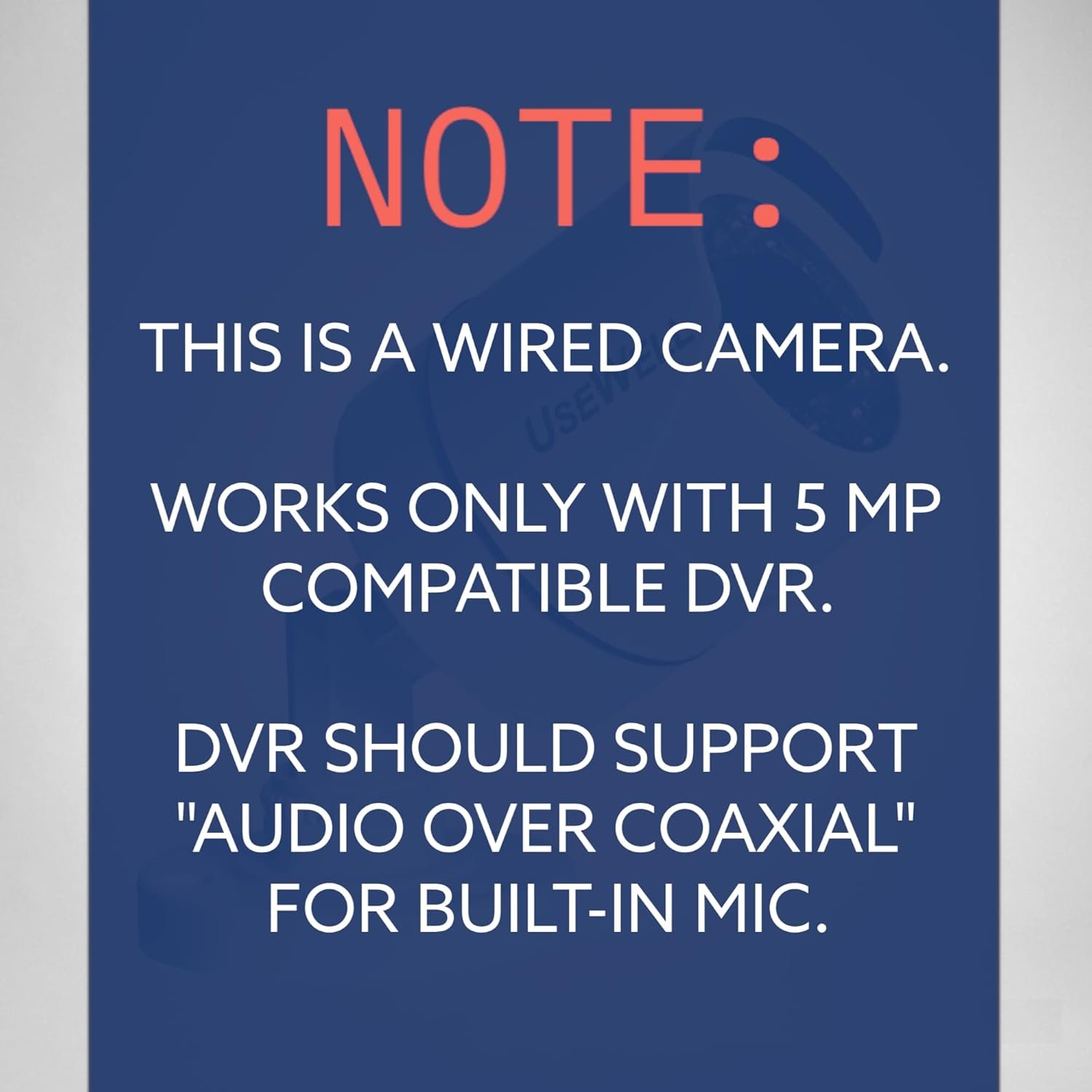 HIKVISION 5 MP Outdoor Bullet CCTV Ethernet Camera with inbuilt Audio Mic IP67 DS-2CE16H0T-ITPFS + BNC/DC, 1080p White - Image 3