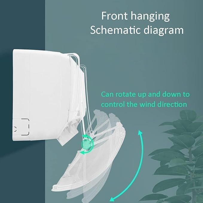 LASALE AC Air Conditioning Airflow Deflector, Cooling and Heating Circulation Air Conditioning Air Deflector for Wind Protection, Wind Blocking and Directional (1Pcs) - Image 6
