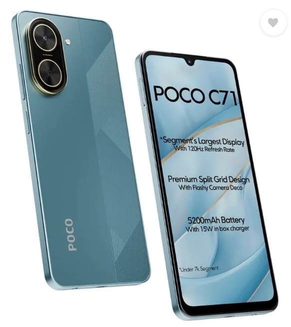 POCO C71, Cool Blue (6GB, 128GB) - Image 2