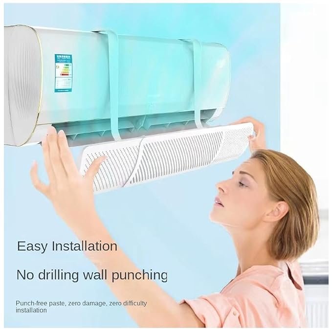 LASALE AC Air Conditioning Airflow Deflector, Cooling and Heating Circulation Air Conditioning Air Deflector for Wind Protection, Wind Blocking and Directional (1Pcs) - Image 7