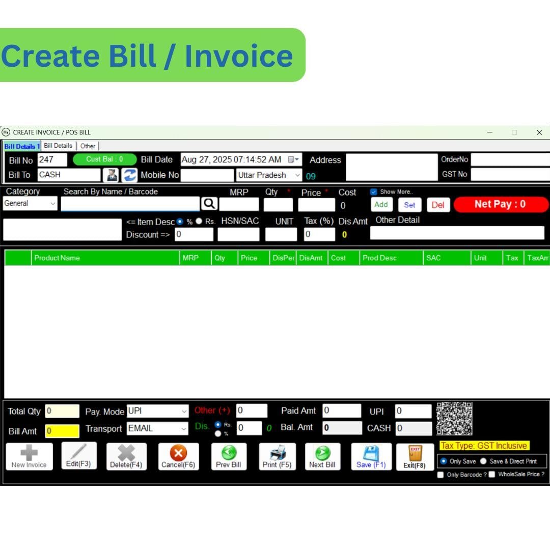 Retail Baba Billing Software Lifetime Validity Suitalbe For All Small Business Type | Latest Version (Email Delivery in 2 hours- No CD) - Image 5