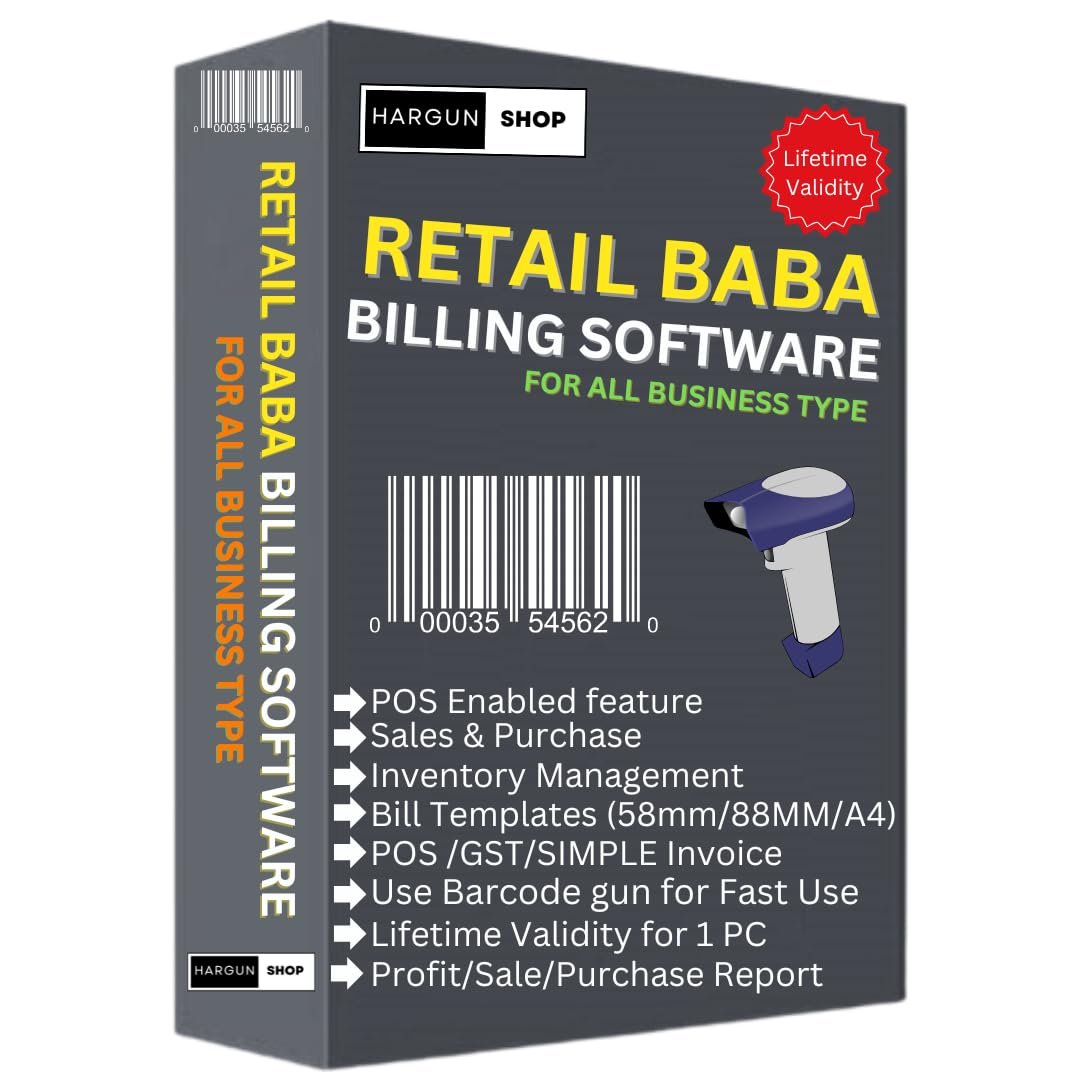 Retail Baba Billing Software Lifetime Validity Suitalbe For All Small Business Type | Latest Version (Email Delivery in 2 hours- No CD) - Image 2