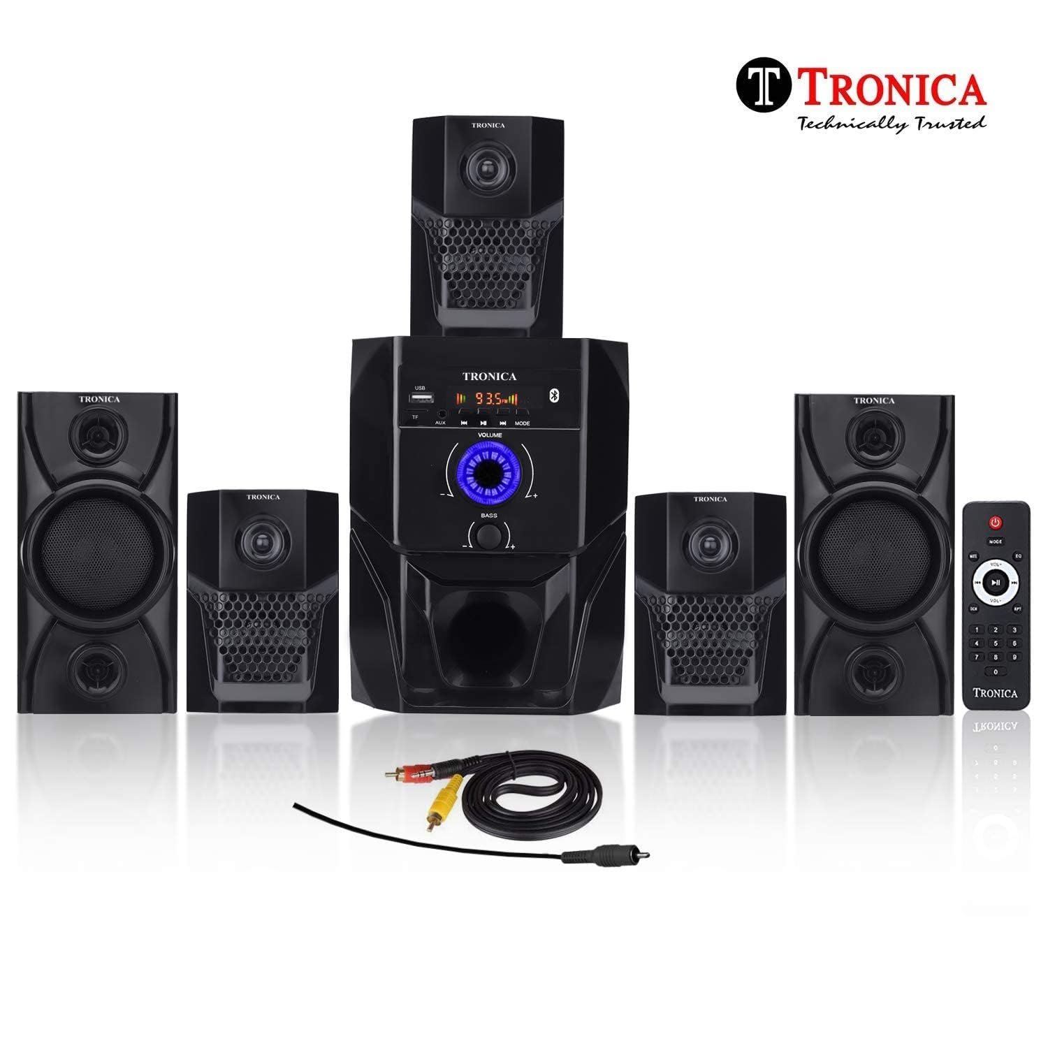 TRONICA Super King 40W 5.1 Bluetooth Home Theater System with FM/PenDrive/Sd Card/Mobile/Aux Support & Remote - Image 3