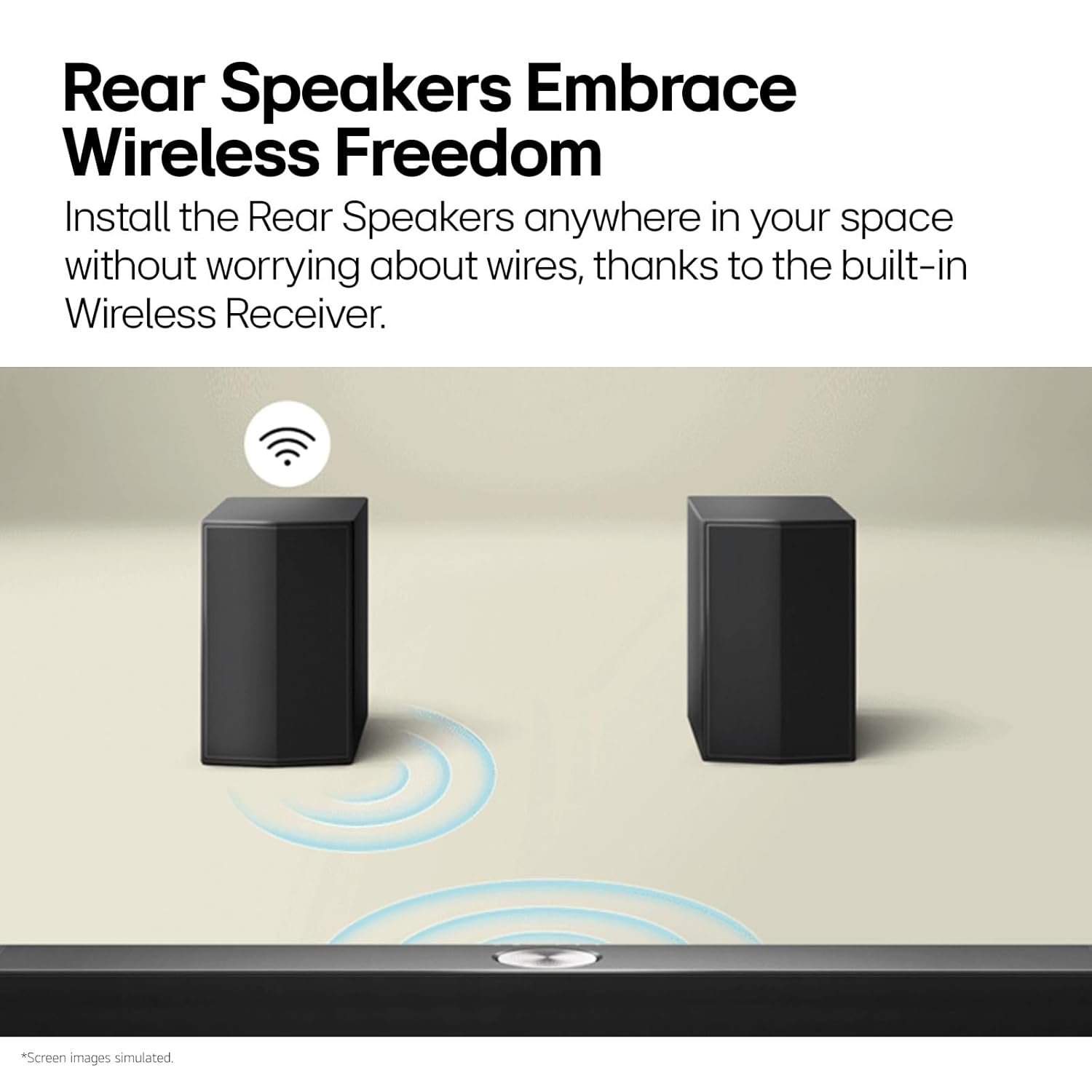 LG Soundbar S65TR, 600W, 5.1 Ch Home Theater Soundbar with Dolby Digital & DTS Digital Surround, AI Sound Pro, Wow Interface, Wireless Subwoofer & New Wireless Rear Speaker Without Receiver Box - Image 5