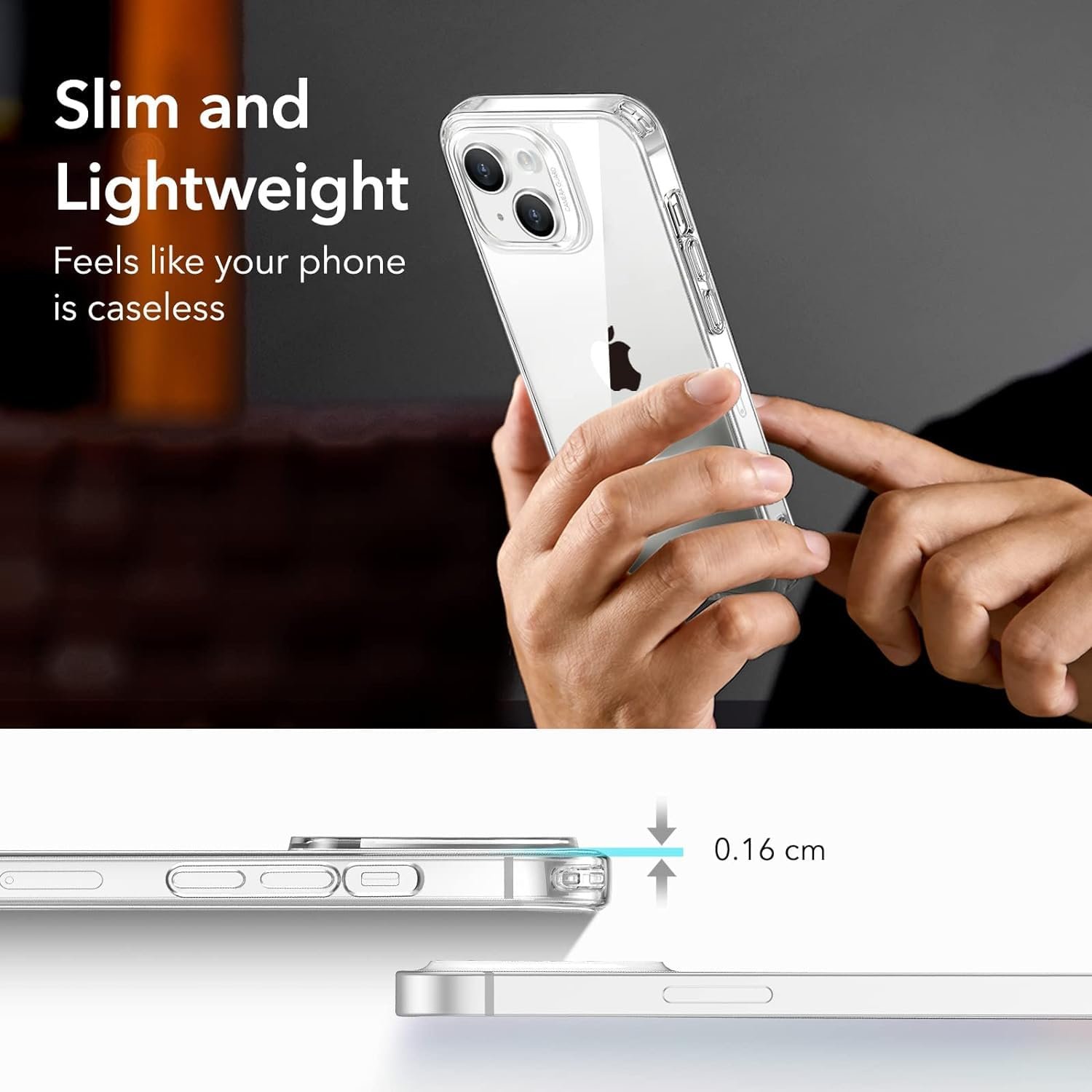 Prolet Case Cover Compatible with iPhone 13 Silicone Case Cover Clear Transparent Shockproof Protective Phone Soft Silicone Slim Cover Compatible with iPhone 13 (Transparent) - Image 4