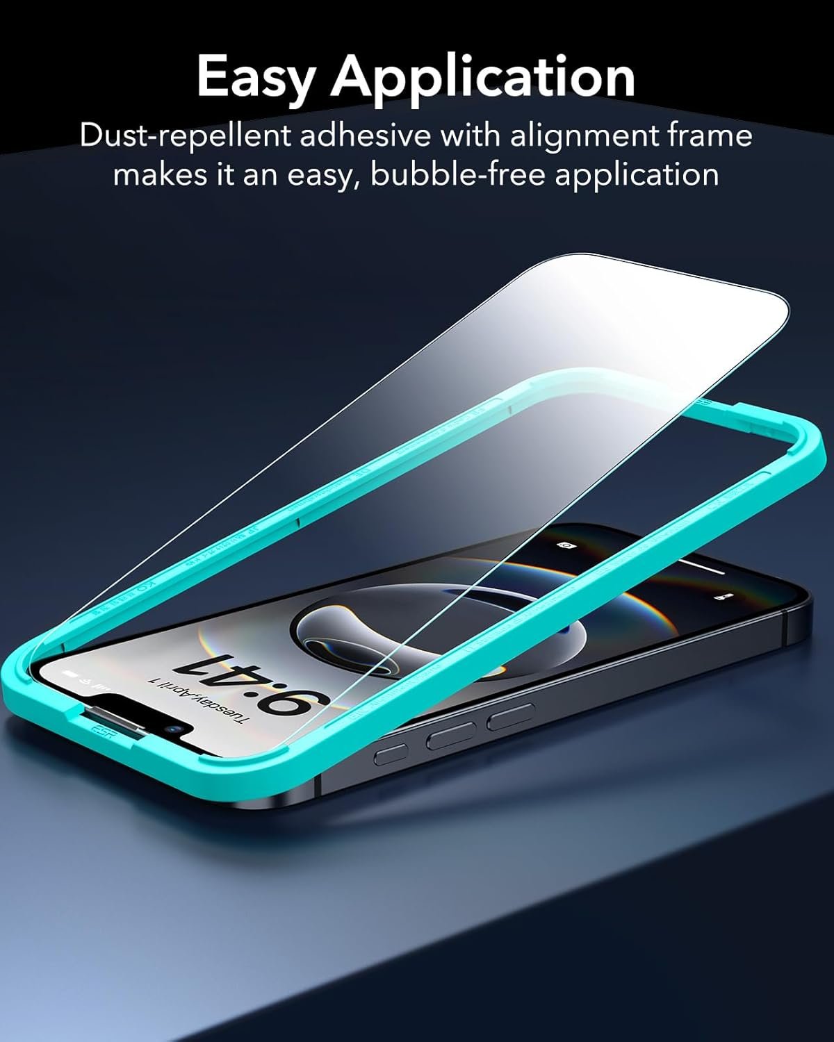 ESR 3 Pack for iPhone 16e/ iPhone 13/ iPhone 14/ iPhone 13 Pro Tempered Glass, 9H Hardness, Military Grade, Screen Guard Film with Easy Installation Tool, Scratch Resistant Screen Protector - Image 6