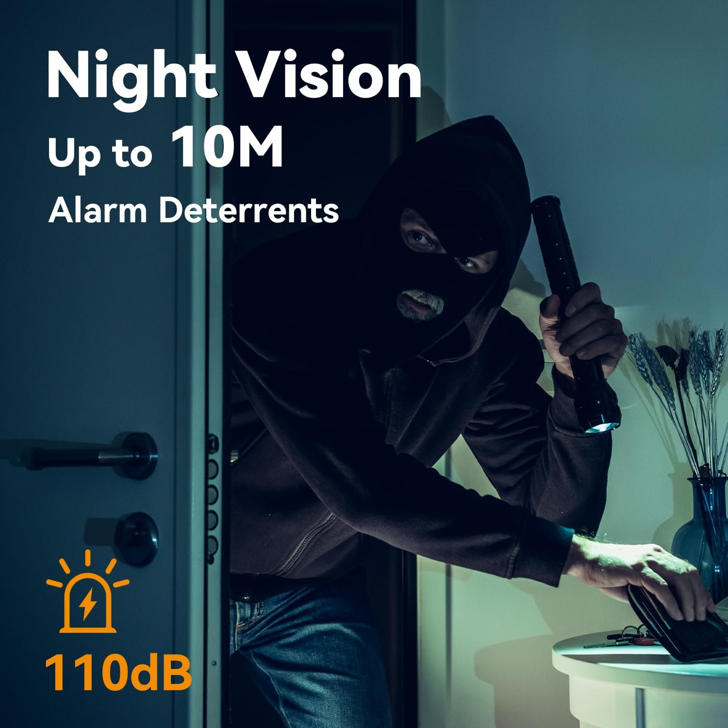 Imou 3MP Smart CCTV Security WiFi Camera for Home, 360° Coverage, AI Human Detection, Siren Alarm, Night Vision 10M, 2-Way Talk, Supports 256GB SD Card, WiFi & Ethernet Connection - Image 6