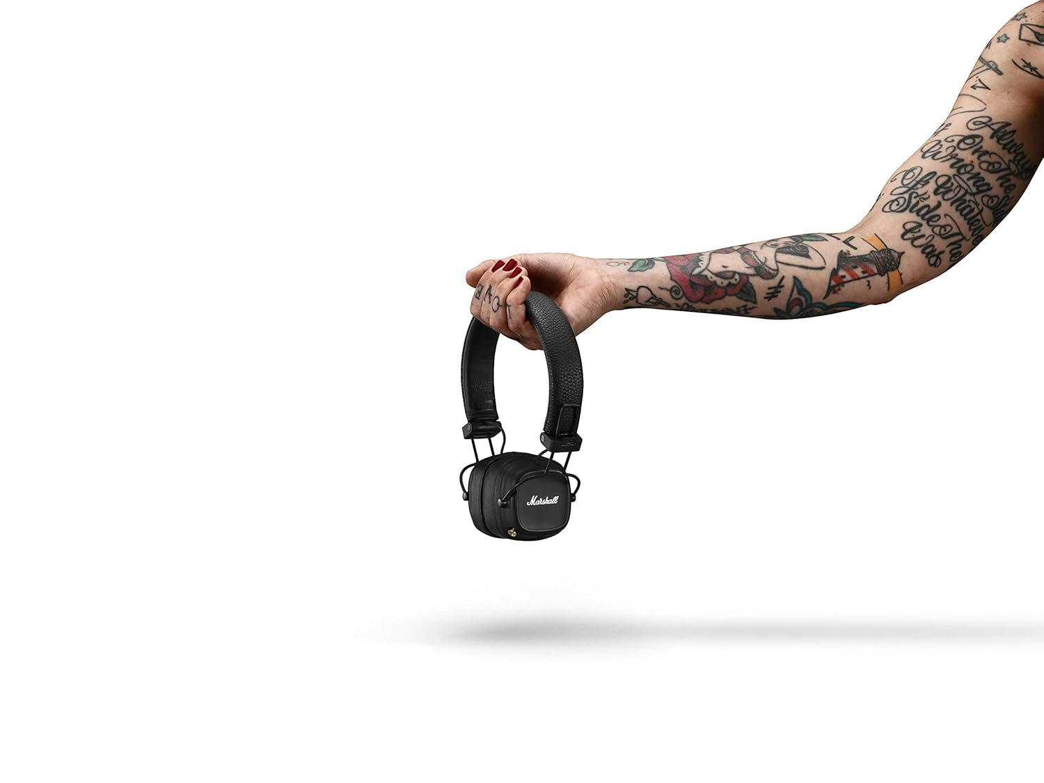 Marshall Major IV Wireless Bluetooth On Ear Headphone with Mic (Black) - Image 12