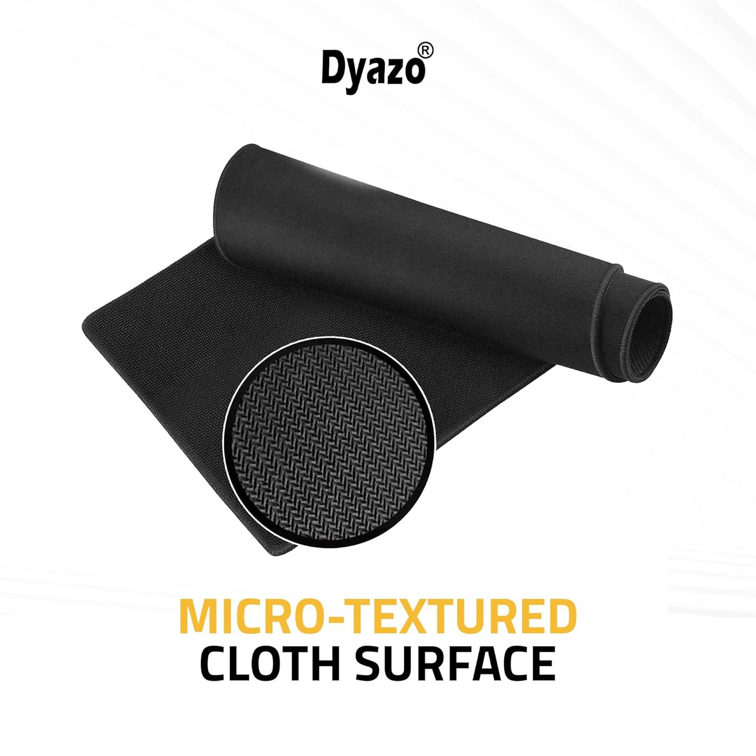 Dyazo Large World Map Anti-Slip Extended Desk Mat| Mouse Pad | Water Resistant Mat for Laptop| Computer Size 800 x 300 x 3 mm (Black No Logo) - Image 7