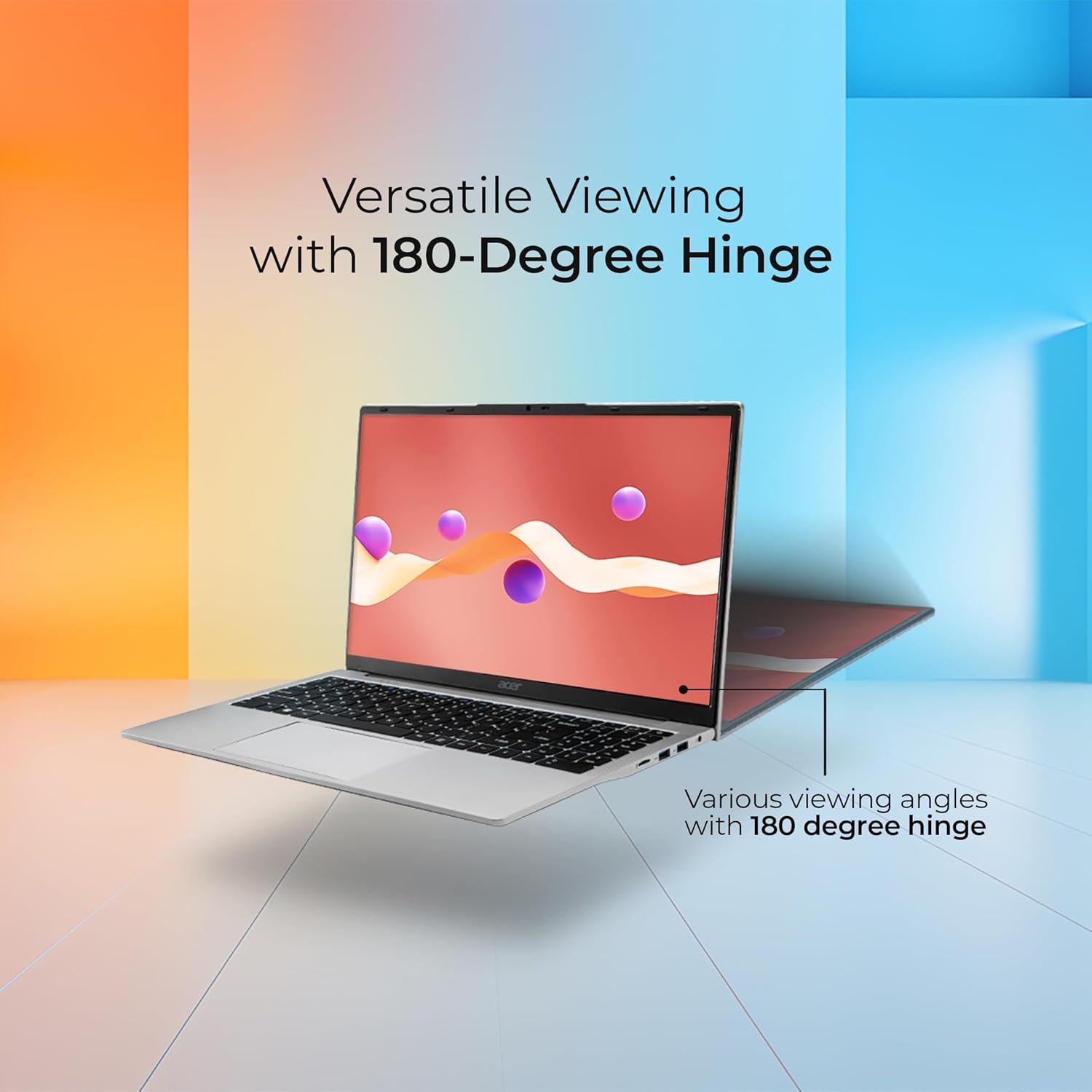 Acer [SmartChoice Aspire 3 Laptop Intel Core Celeron N4500 Processor Laptop (8 GB LPDDR4X SDRAM/256 GB SSD/Win11 Home/38 WHR/HD Webcam) A325-45 with 39.63 cm (15.6") HD Display, Pure Silver, 1.5 KG - Image 7