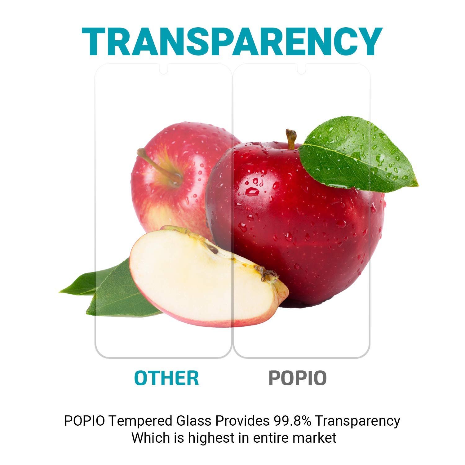 POPIO Tempered Glass Screen Protector Compatible For Samsung Galaxy F41 / M31 / M21 / M21S (Transparent) Full Screen Coverage (Except Edges) With Easy Installation Kit For Cellphone - Image 5