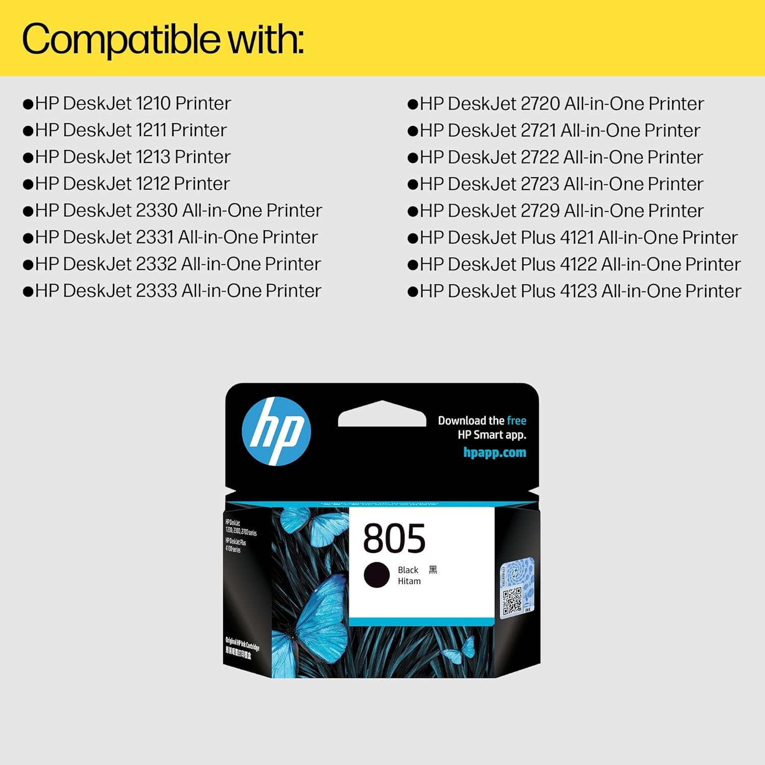 HP 805 Black Original Ink Cartridge - Image 5