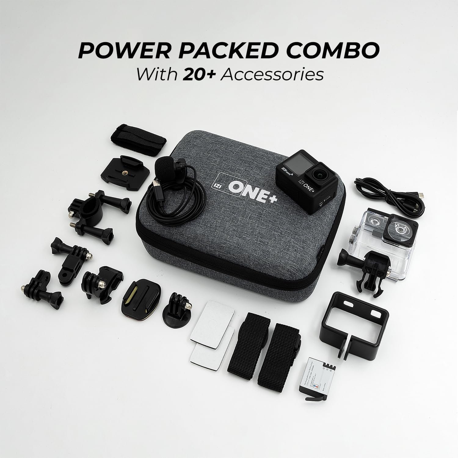 IZI ONE Plus 5K 48MP Action Camera - 6-Axis Gyro Stabilization, 110ft Waterproof, Vlogging, 170° FOV, WiFi, Dual Touch Screen Video Camera, 2X 1350mAh Batteries, Fast C-Type Charge HQ External Mic. - Image 10