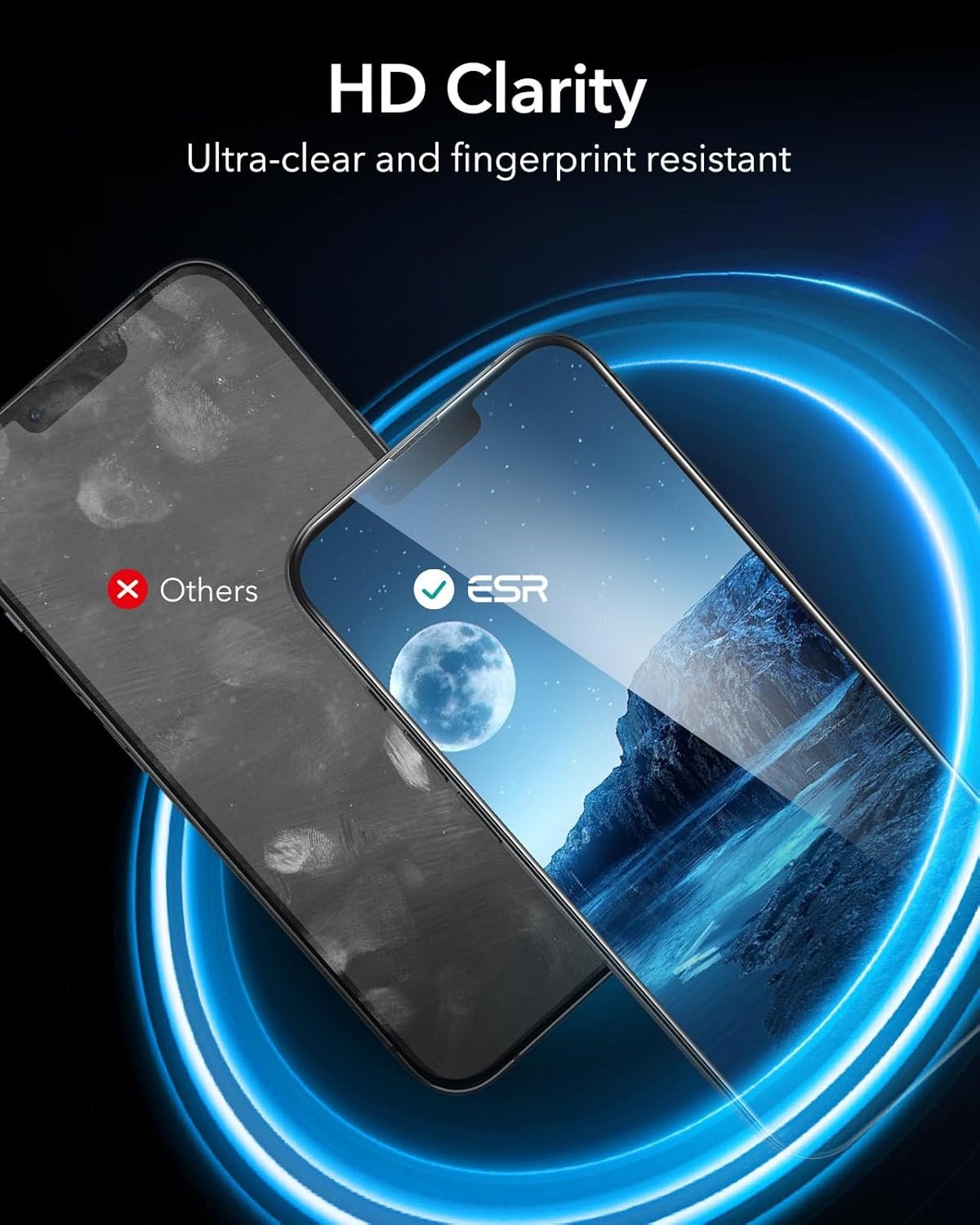 ESR 3 Pack for iPhone 16e/ iPhone 13/ iPhone 14/ iPhone 13 Pro Tempered Glass, 9H Hardness, Military Grade, Screen Guard Film with Easy Installation Tool, Scratch Resistant Screen Protector - Image 9