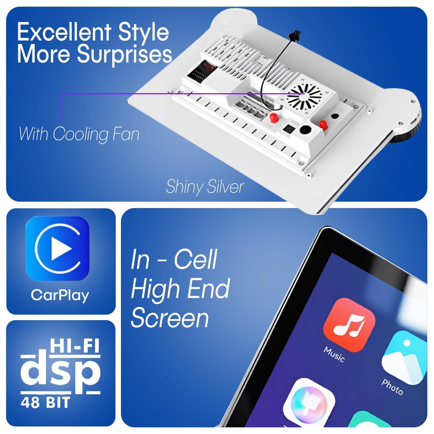 Wagzo WAD-24, N Series, 2K Diamond Series Androidify 3rd Generation 11.8 Inch (4GB/64GB) Android Car Stereo (Double Din) with Led Camera - Image 6