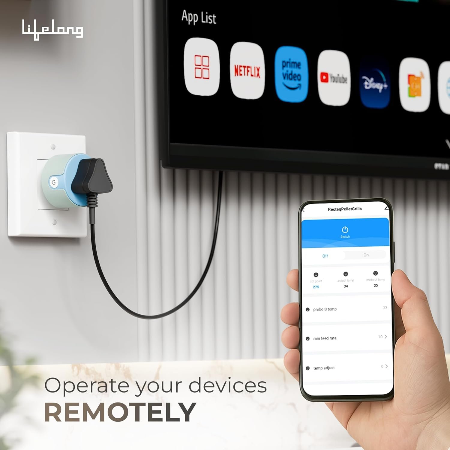 Lifelong Electronics 10A WiFi Smart Power Plug for Home Automation | With App Control, Timer, Voice Control, Scheduling | Smart Plugs Gadget | Electrical Switch Socket | Compatible with Alexa & Google - Image 8