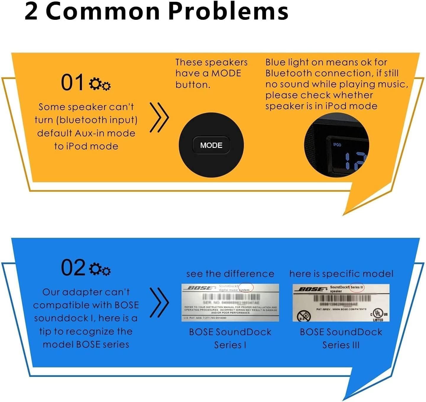 30 Pin Bluetooth Adapter, Wireless 30Pin Stereo Audio Adapter Bluetooth 5.0 Music Receiver for Bose Sounddock II 2 10 Lifestyle V35 135 Digital Music System Home Entertainment Speakers - Image 3