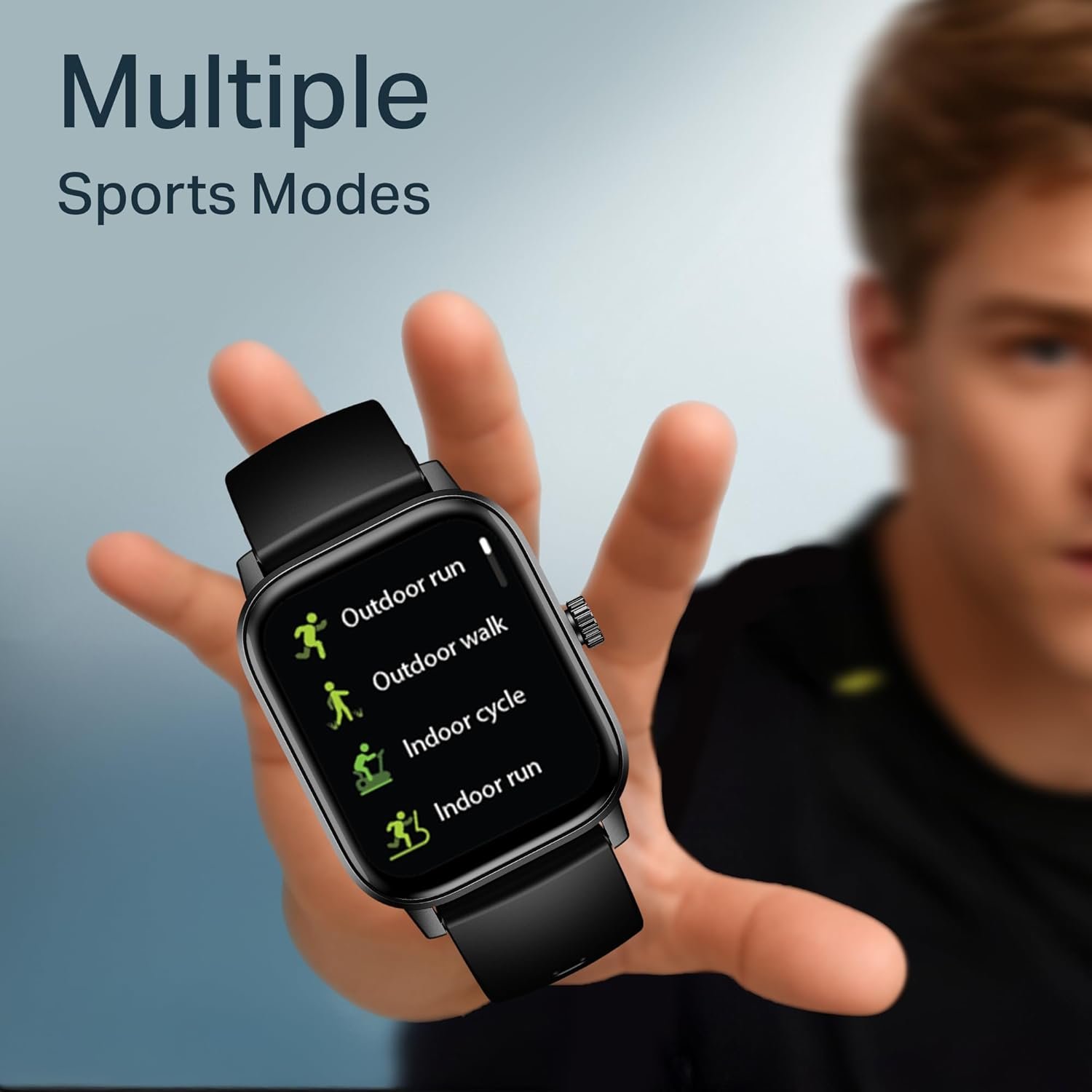 Boat Wave Call 3 Smartwatch 1.83” HD Display with Animated Watch Faces; BT Calling, Functional Crown, Multiple Sports Modes, IP68, HR, SpO2 Monitor, Smart Watches for Men & Women (Bold Black) - Image 8