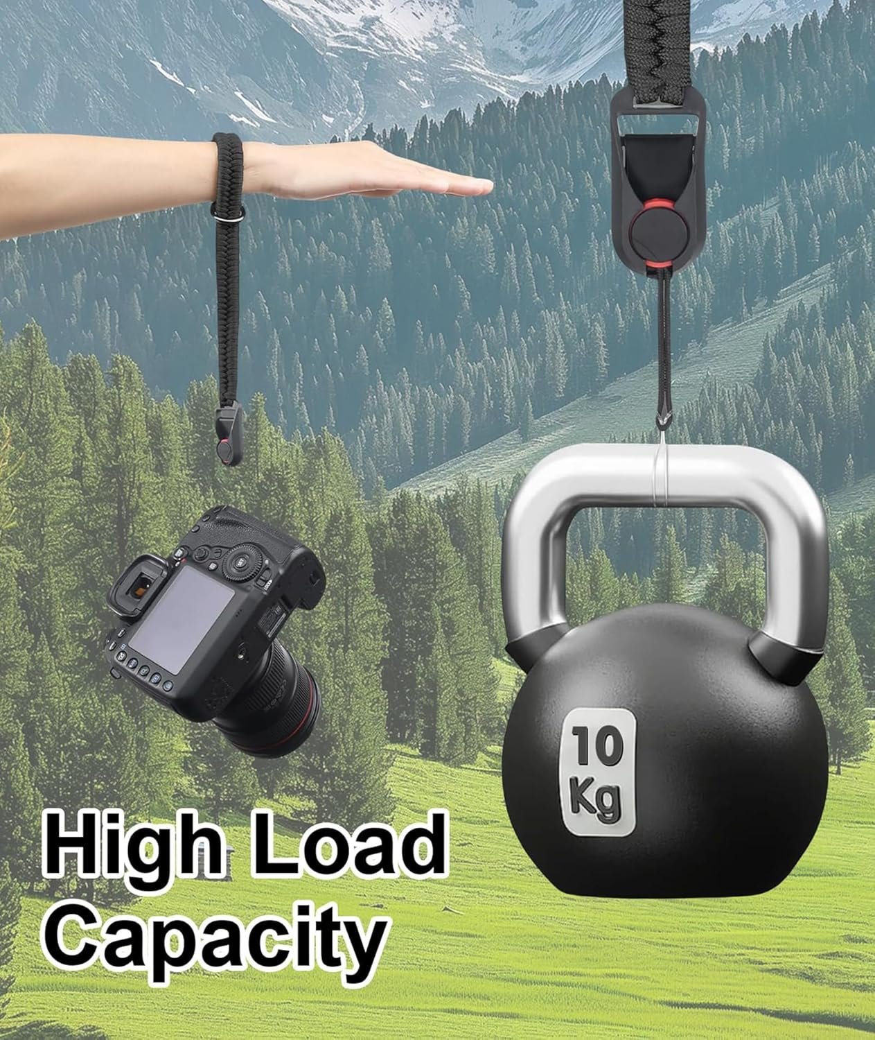 NUDFSY Wrist and Hand Strap Rope for Instant, SLR, and Small Mirrorless Cameras - Black - Image 7