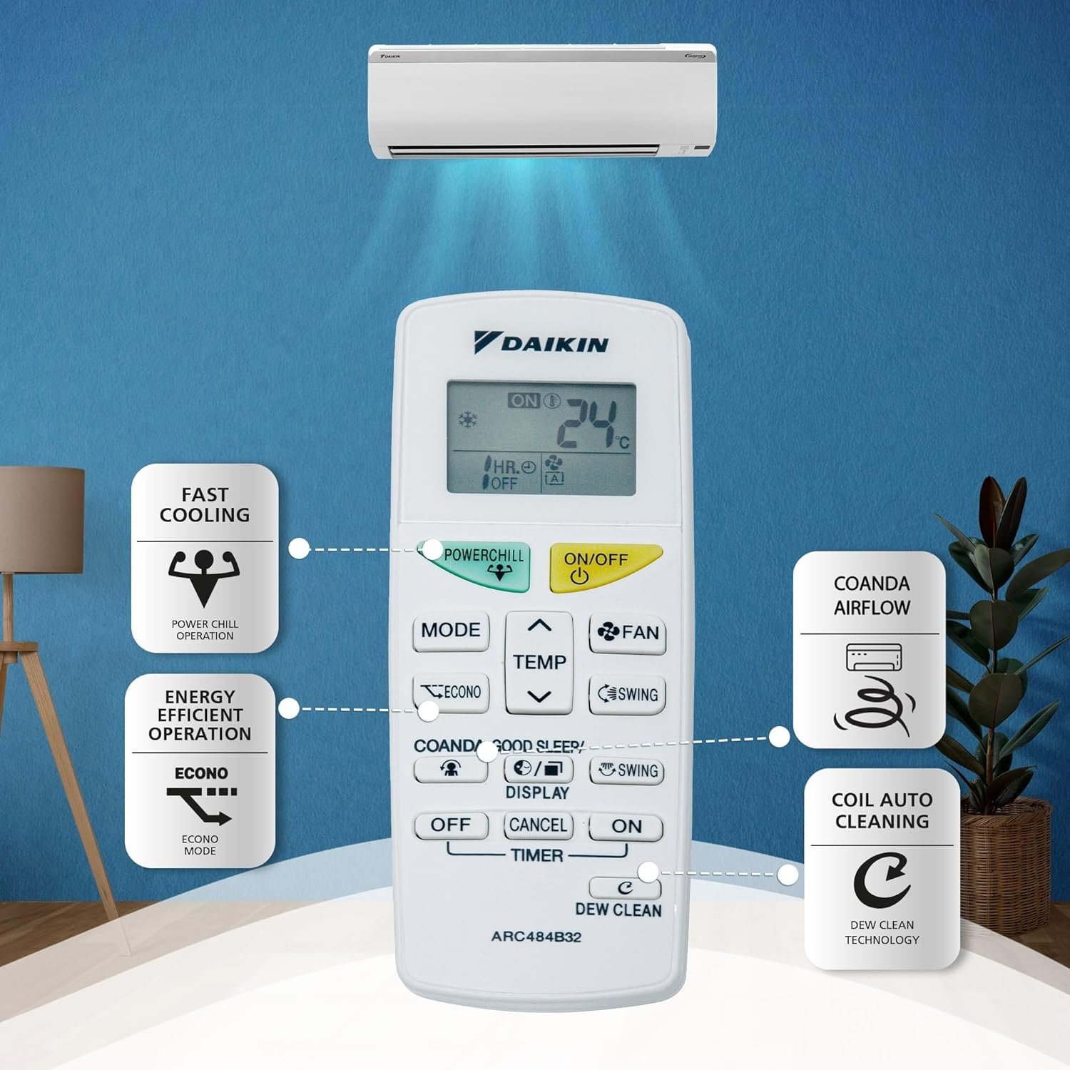 Daikin 1 Ton 5 Star Inverter Split AC (Copper, PM 2.5 Filter, 2022 Model, MTKM35U, White) - Image 7