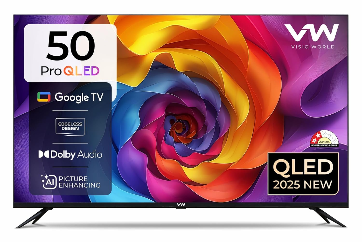 VW 127 cm (50 inches) Pro Series 4K Ultra HD Smart QLED Google TV VW50GQ1 - Image 2