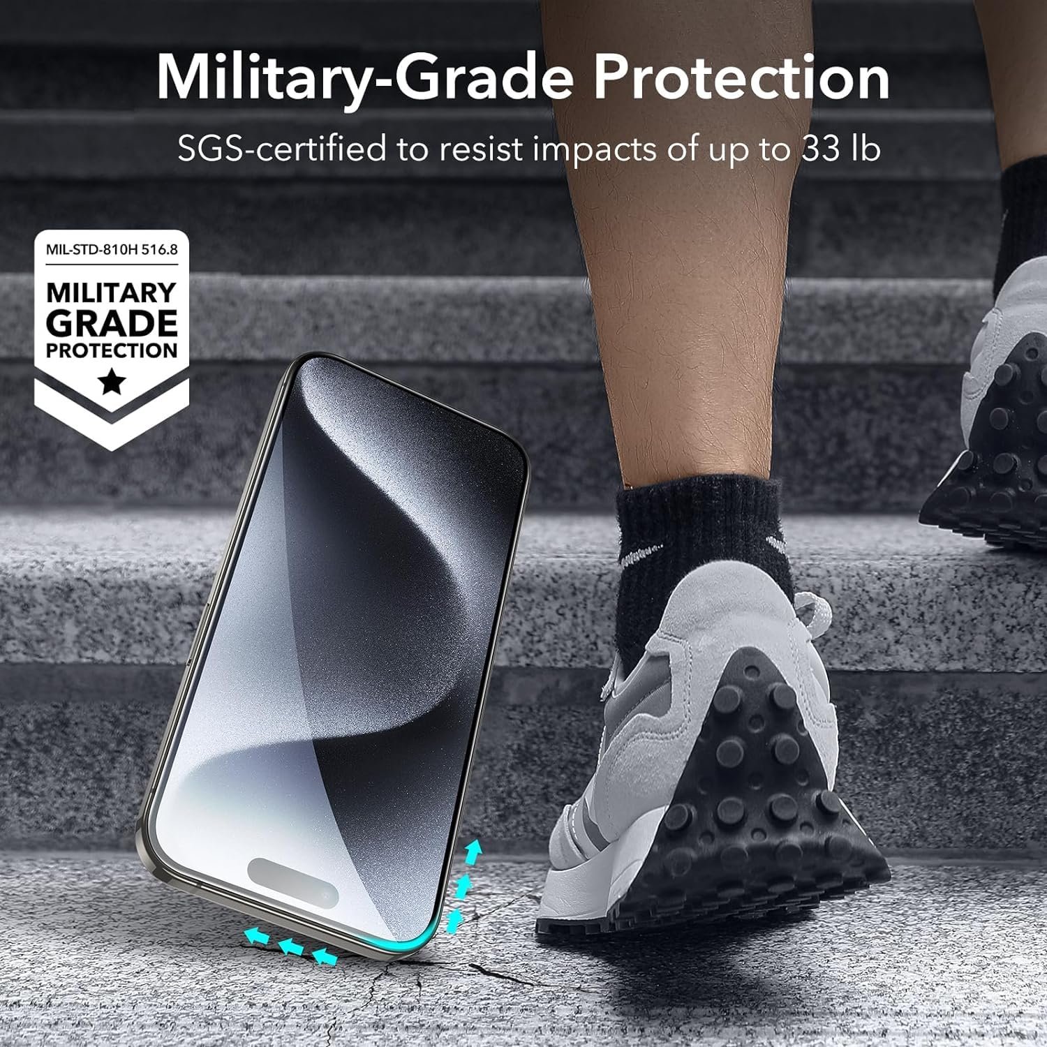 OpenTech® Military-Grade Gorilla Tempered Glass Screen Protector Compatible for iPhone 15 / iPhone 16 with Edge to Edge Coverage - Case Friendly, Anti-Scratch and Bubble free installation kit - Image 4