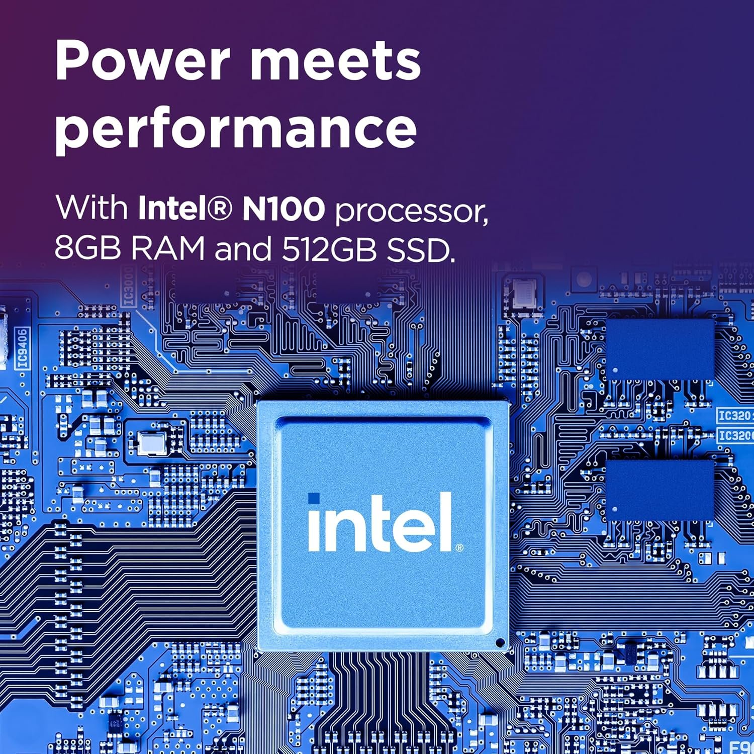 Lenovo A100 All in one Intel® N100 23.8" FHD (1920x1080) 3-Side Edgeless All-in-One Desktop (8GB/512GB SSD/Win11/MS Office 2024/5MP Camera/USB Calliope Keyboard & Mouse) F0J6005FIN - Image 3